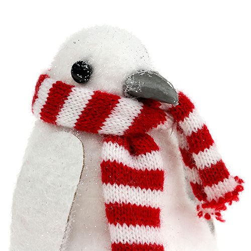 daiktų Kalėdų puošmena pingvinas 11cm baltas 3vnt