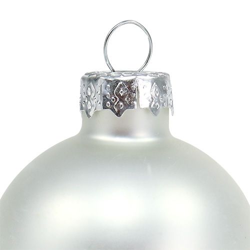 daiktų Kalėdinis rutulys Ø4cm sidabrinis blizgus/matinis 24 vnt