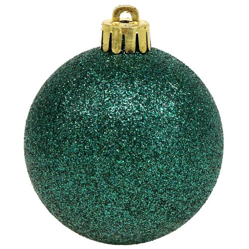 daiktų Kalėdinis kamuolys smaragdo žalias mišinys Ø6cm 10vnt