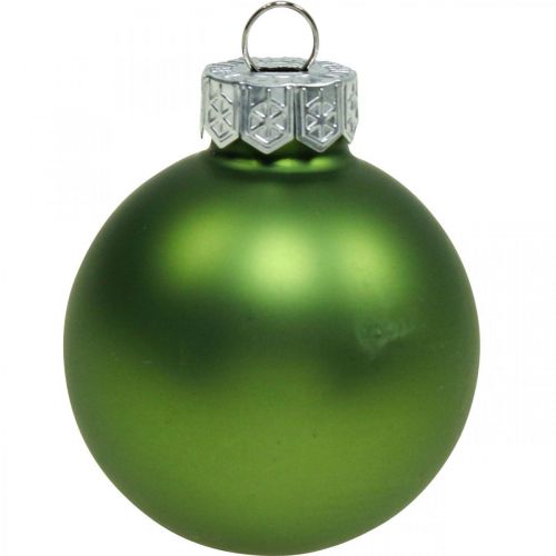daiktų Kalėdiniai rutuliai stiklas žalias matinis/blizgus Ø4cm 24v
