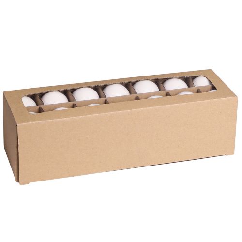 daiktų Kalėdiniai rutuliai stiklas baltas matinis emalis Ø4cm 24 vnt