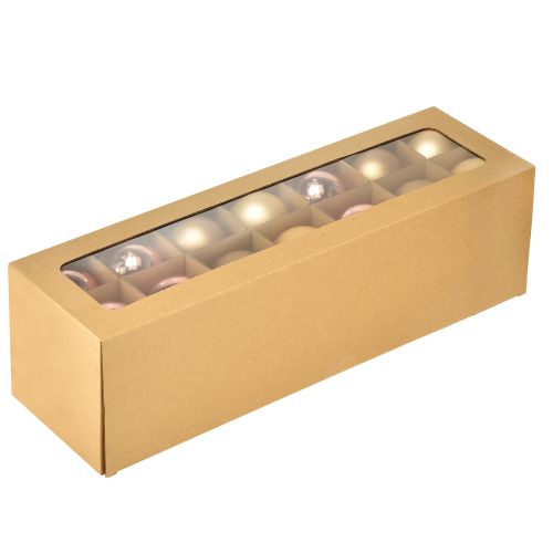 daiktų Kalėdiniai rutuliukai, auksiniai ir rožiniai, tikro stiklo, Ø60 mm, 24 vnt.
