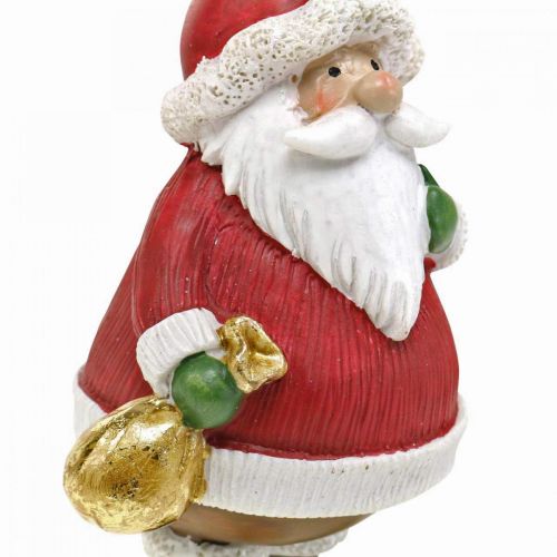 Floristik24 Dekoratyvinė Kalėdų Senelio figūrėlė su žvaigždute / maišelis H13cm 2vnt