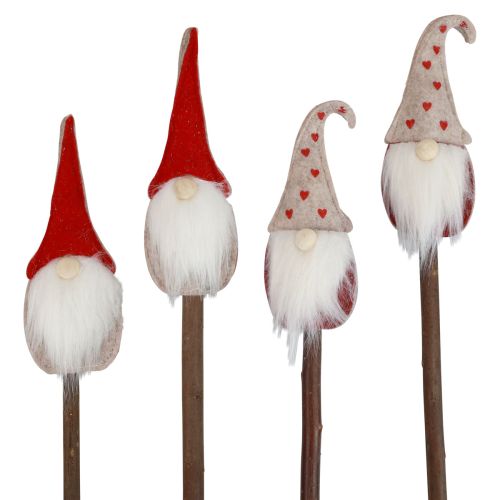 Floristik24 Kalėdinis nykštukas sodo kuolas gnomas 48,5/50cm 4 vnt