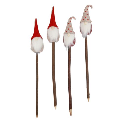 Floristik24 Kalėdinis nykštukas sodo kuolas gnomas 48,5/50cm 4 vnt