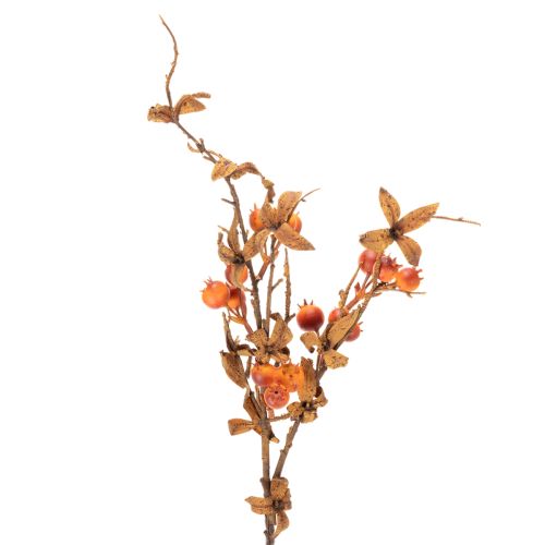 Dirbtinė gudobelės šakelė, rudens dekoracija, 75 cm pirkti | Floristik24.lt