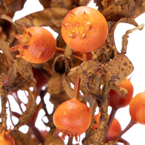 Dirbtinė gudobelės šakelė, rudens dekoracija, 75 cm | Floristik24.lt