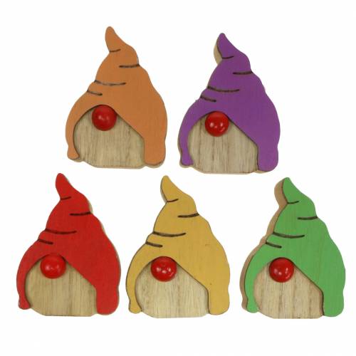 daiktų Gnome mediena 6,5x9cm 10 vnt asorti