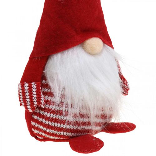 Floristik24 Gnome su barzda, Advento puošmena, dekoratyvinis nykštukas A24cm P9cm 3vnt