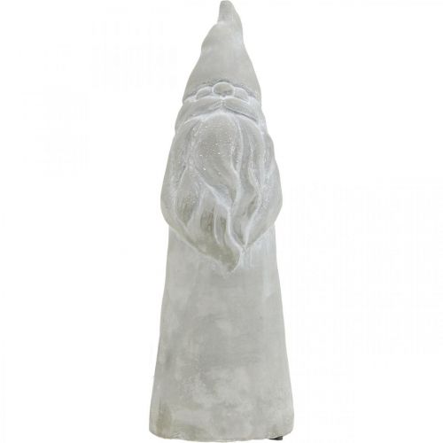 Floristik24 Deco figūrėlė elf kalėdinė dekoracija betono pilka H31cm