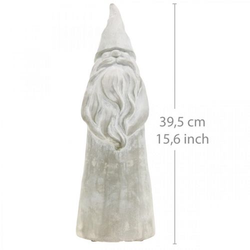 Floristik24 Deco figūrėlė pixie betoninis kalėdinis pixie pilkas H39,5cm