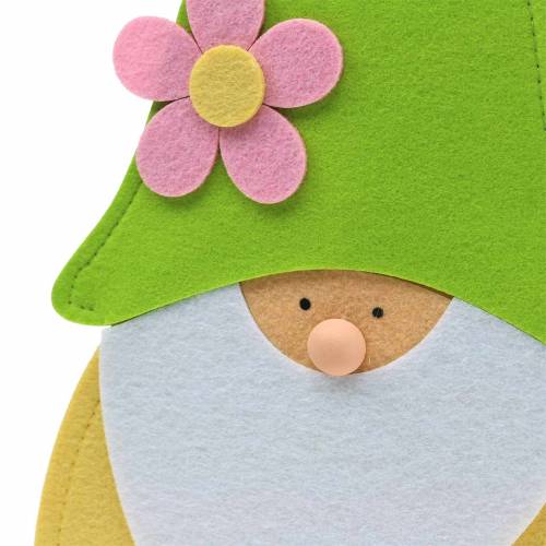 Floristik24 Gnome nykštukas stovintis veltinis žalias, vitrinos puošmena 22cm x 6cm H51cm