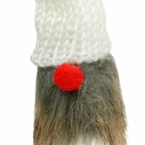 daiktų Gnome klijuoti su megzta kepure raudona, balta, pilka 11-13cm L34-35,5cm 12 vnt.