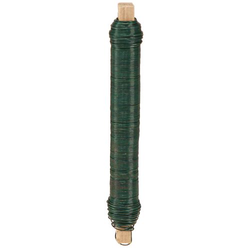 Floristik24 Vyniojimo viela rankdarbiams, žalia, 0,65 mm, 100 g