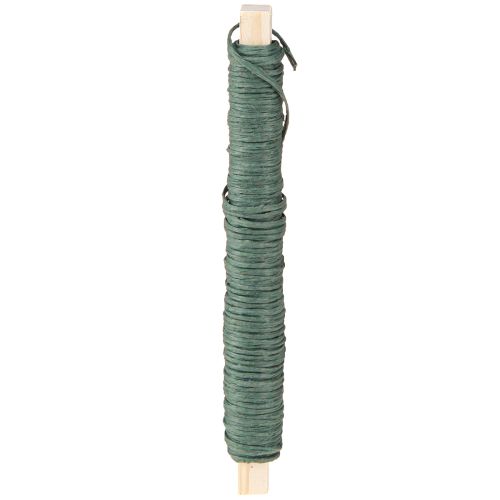 Floristik24 Vyniojimo viela žalia craft vielos popierius vyniojimo viela Ø0.8mm 22m