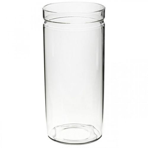 Gėlių vaza, stiklinis cilindras, stiklinė vaza apvali Ø10cm H21,5cm
