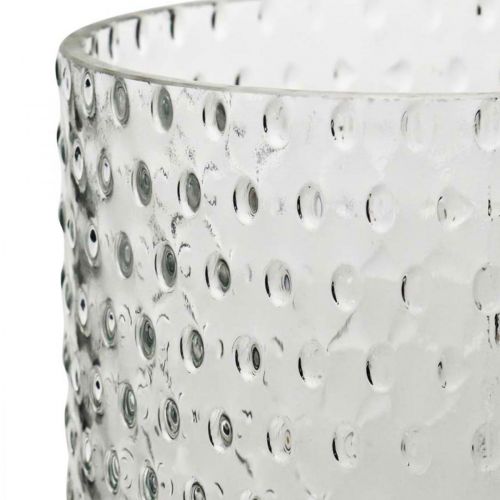 daiktų Gėlių vaza, stiklinė vaza, žvakių stiklas, stiklinis žibintas Ø11,5cm H23,5cm