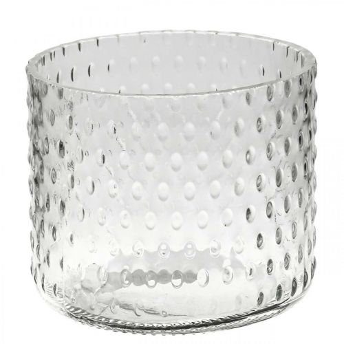Floristik24 Žibintų stiklas, arbatinės žvakidės stiklas, žvakių stiklas Ø11,5cm H9,5cm