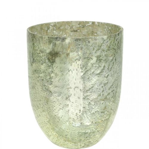 Floristik24 Žibinto stiklo arbatinės žvakutės laikiklis arbatinės žvakės stiklas Ø12cm H15cm