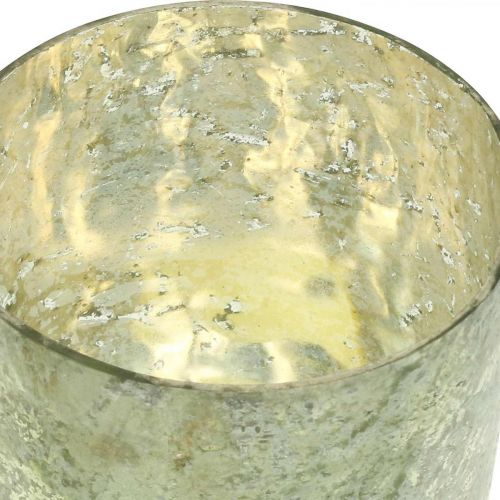 Floristik24 Žibinto stiklo arbatinės žvakutės laikiklis arbatinės žvakės stiklas Ø12cm H15cm