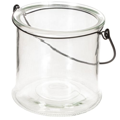Pakabinamas stiklinis žibintas Ø12cm A12.5cm 2vnt. | Floristik24.lt