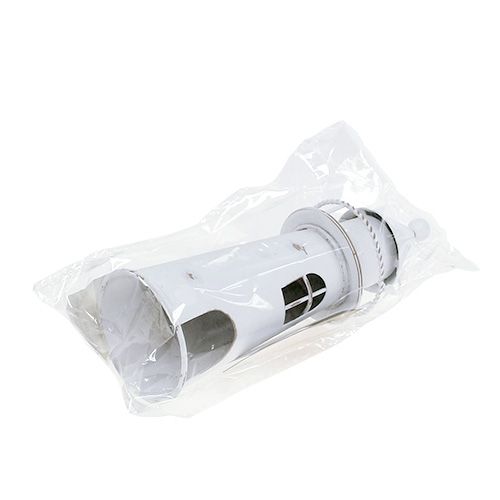 Floristik24 Deco švyturys 15cm baltas