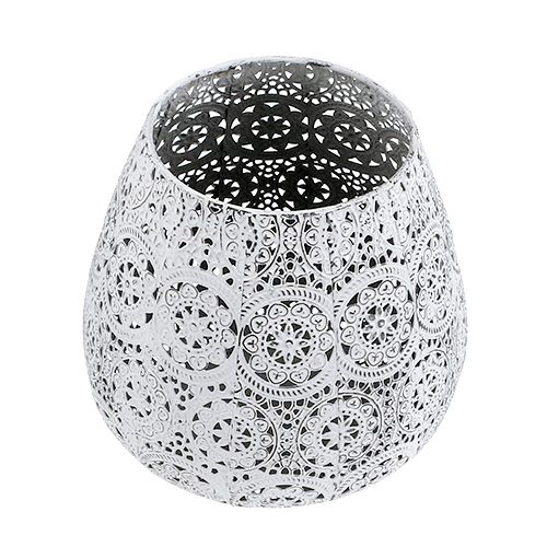 Floristik24 Žibintas baltas Ø19cm H18,5cm