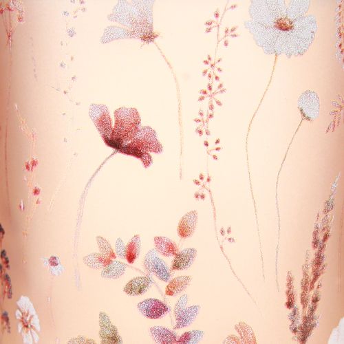 daiktų Elegantiška žvakidė su subtiliu gėlių raštu harmoningam kambario dekorui, 8 cm, 4 dalys