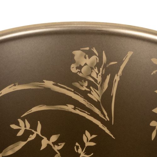 daiktų Stiklinė arbatinė žvakutė, gėlių raštas jaukioms akimirkoms namuose, 18 cm