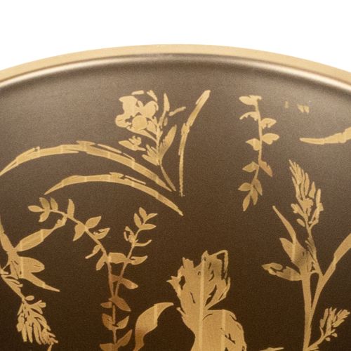 daiktų Dekoratyvinis stiklinis žibintas su gėlių motyvu atmosferiniams namų akcentams, 8 cm, 4 vnt.