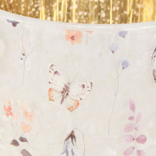 daiktų Stiklinė žvakučių laikiklis su drugelio motyvu jaukioms gyvenimo akimirkoms, 12,5 cm, 2 vnt.