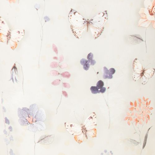 daiktų Dekoratyvinis stiklinis žibintas su drugelio raštu stilingam namų akcentui, 8 cm, 4 dalys