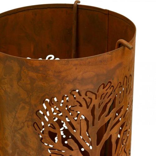 Floristik24 Žvakidė rust look dekoracija elnias 30/38.5/45cm rinkinys 3 vnt