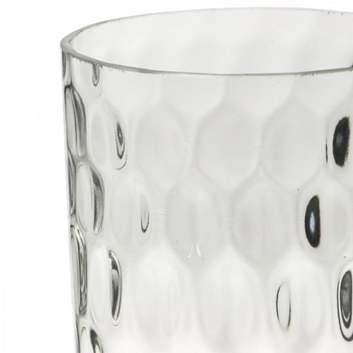 daiktų Gėlių vaza, stiklinė vaza, žvakių stiklas, stiklinis žibintas Ø11,5cm H18,5cm