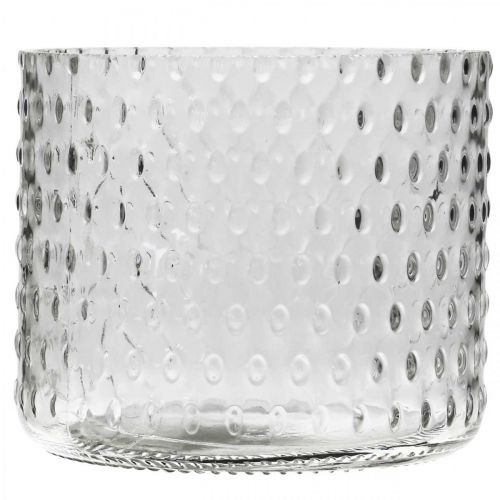 daiktų Žibintų stiklas, arbatinės žvakidės stiklas, žvakių stiklas Ø11,5cm H9,5cm