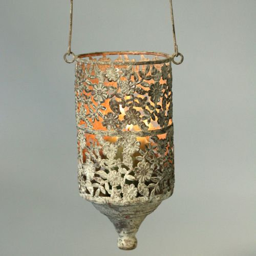 Floristik24 Pakabinamas siūlas lengvas senovinis metalas Ø10cm H21cm 2vnt