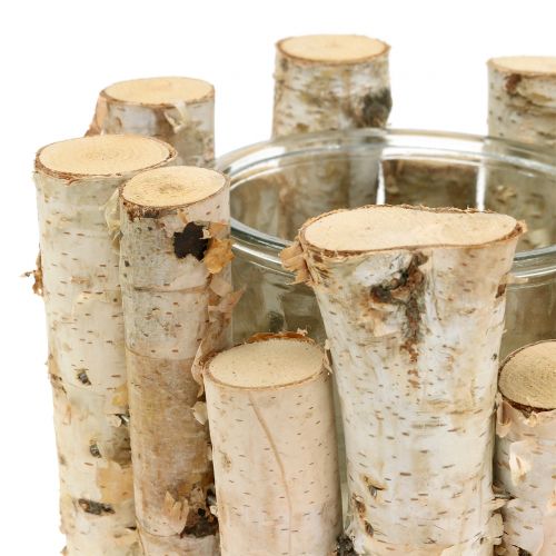 Floristik24 Žibintas beržas Ø17cm H12cm