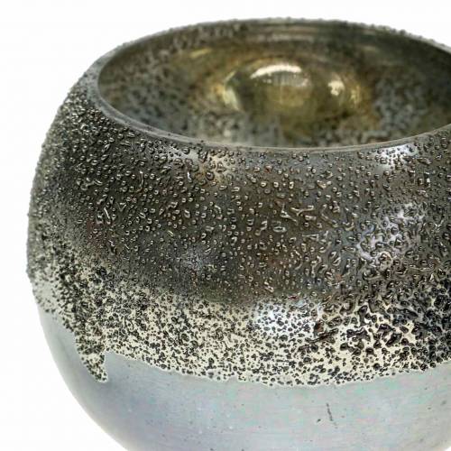 daiktų Žibinto stiklas sidabrinis Ø8,5cm H6,5cm 4vnt