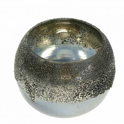 daiktų Žibinto stiklas sidabrinis Ø8,5cm H6,5cm 4vnt