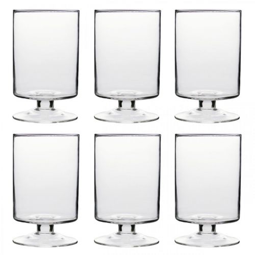 Floristik24 Lantern Hurricane stiklas Ø7cm H11,5cm 6vnt