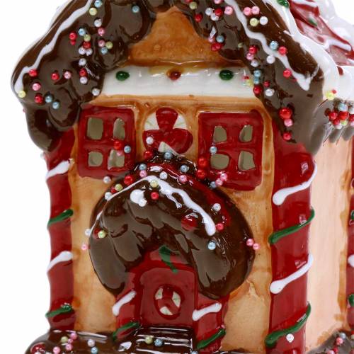 Floristik24 Žibintas Knusperhaus Bisquit, rudas H16cm