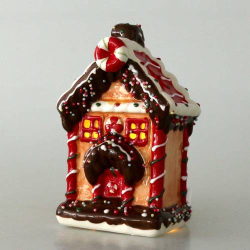 Floristik24 Žibintas Knusperhaus Bisquit, rudas H16cm