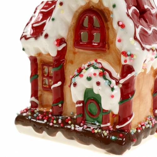 Floristik24 Žibintas Knusperhaus Bisquit, baltas H16cm