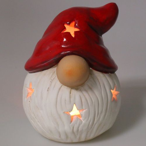 Floristik24 Žibintas Kalėdų Senelis Ø15cm H19cm