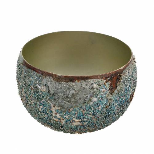 Floristik24 Spalvotas metalinis žibintas Ø10cm H6,5cm
