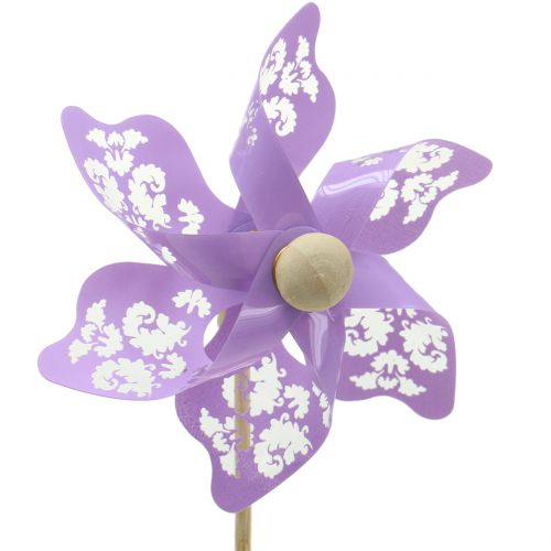 Floristik24 Vėjo malūnas mini violetinis Ø9cm 12vnt