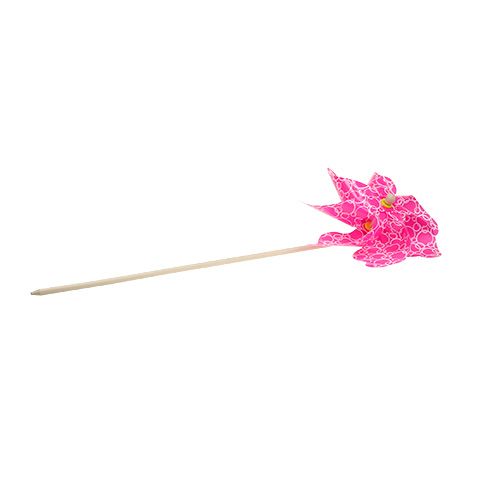 Floristik24 Vėjo malūnas Ø42cm rožinis L110cm