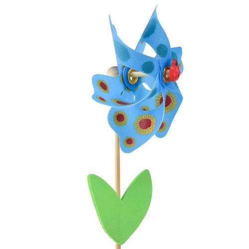Floristik24 Pinwheel boružėlė ant gėlių vėjo malūno Ø8,5cm H28cm 6vnt
