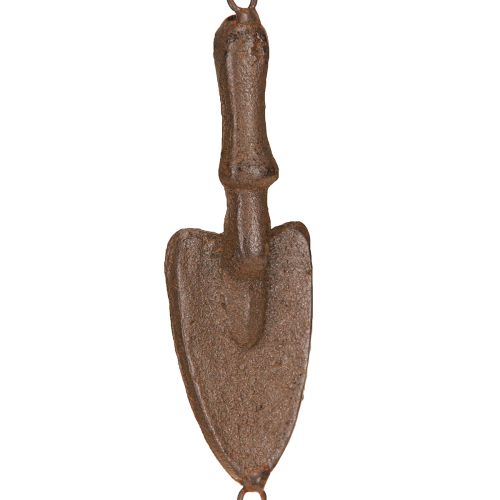 daiktų Vėjo varpelis metalinis sodo įrankių dekoras Rudas Ø13cm H76cm