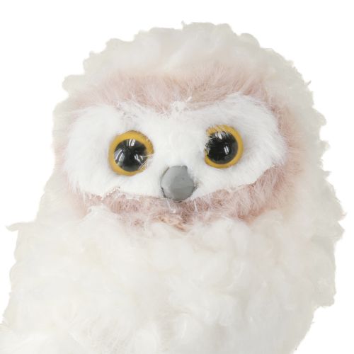 daiktų Žiemos dekoracijos dekoratyvinės pelėdų figūrėlės pastatomos baltos 15 cm 2 vnt.